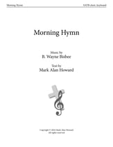 Morning Hymn SATB choral sheet music cover